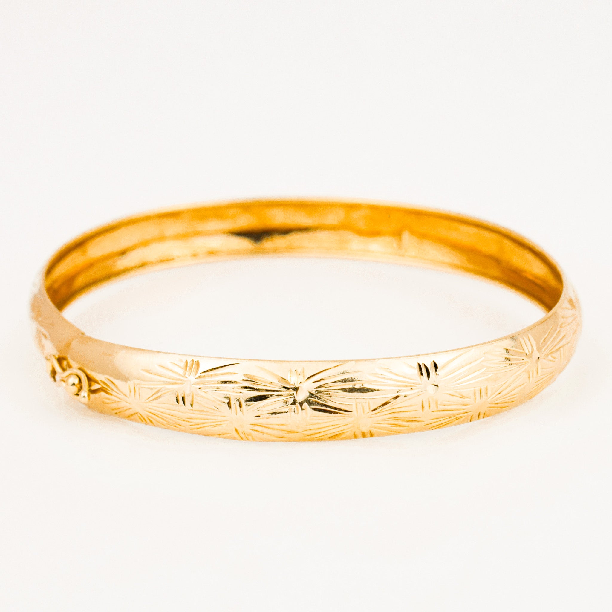 63.5 mm Dazzling Gold Bangle Bracelet