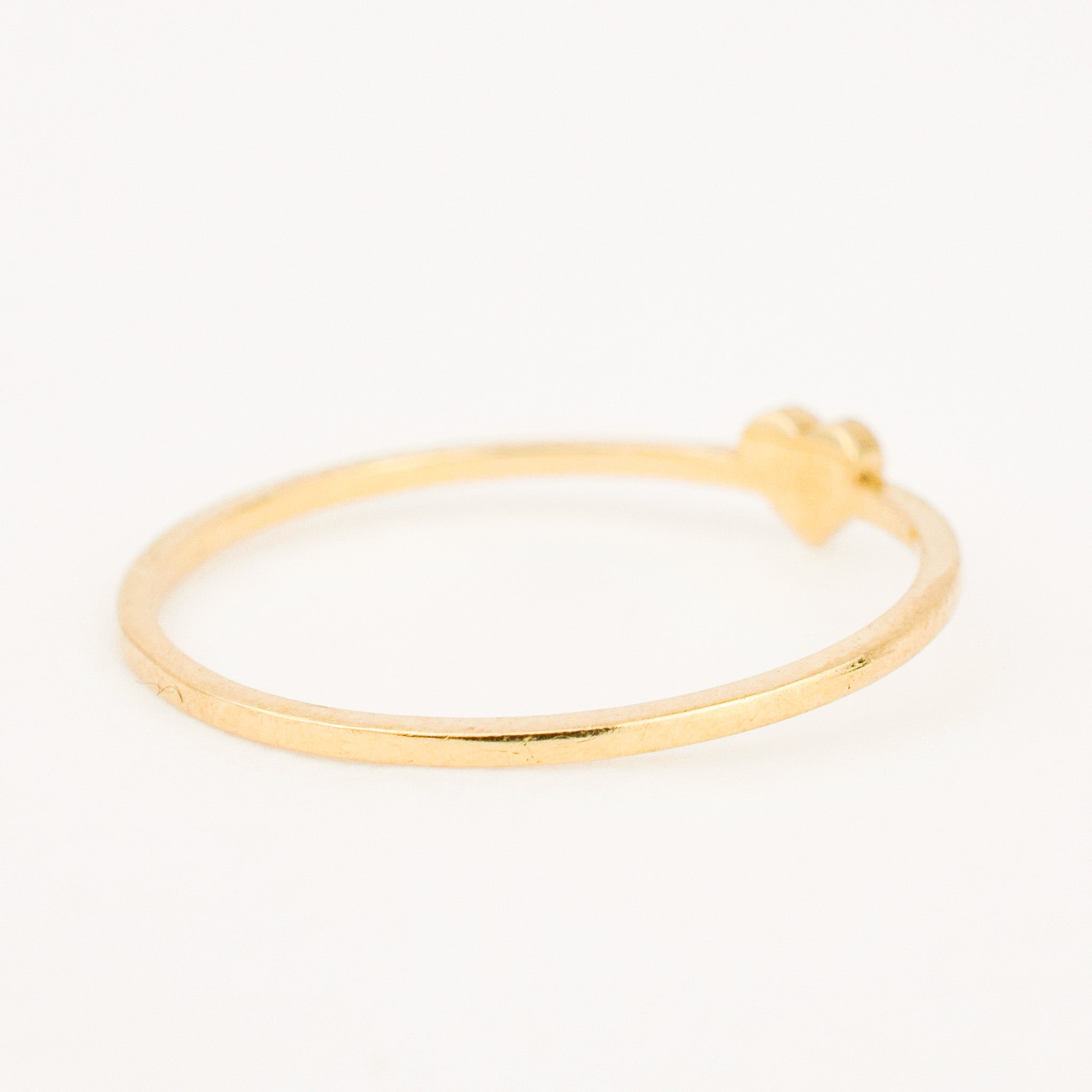 Dainty Diamond Heart Ring