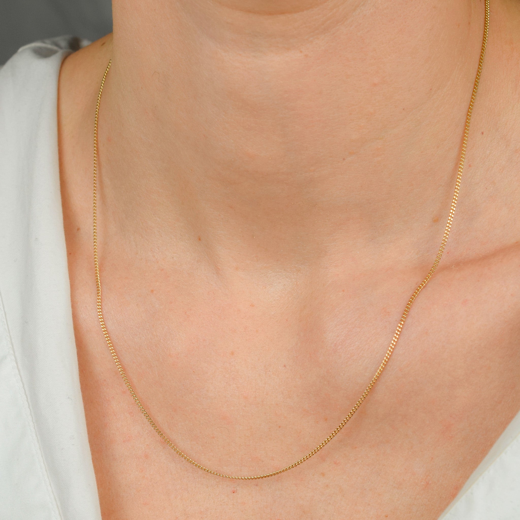 19.75" Dainty Curb Chain Necklace 