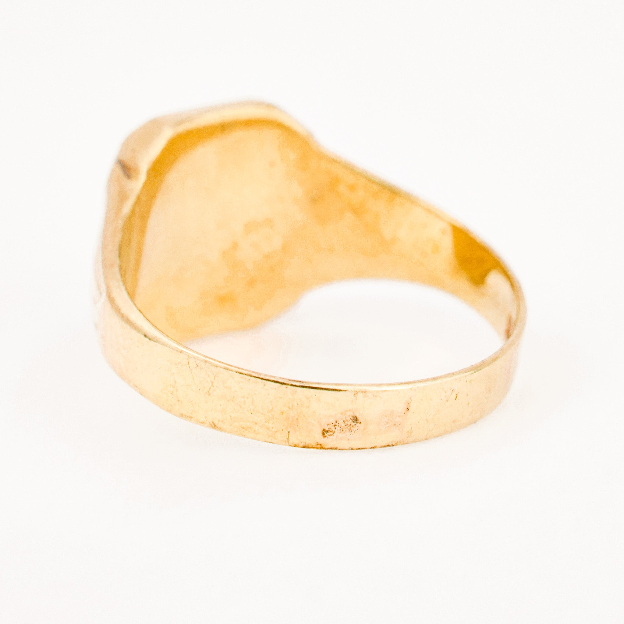 vintage gold 'EZ' Signet Ring