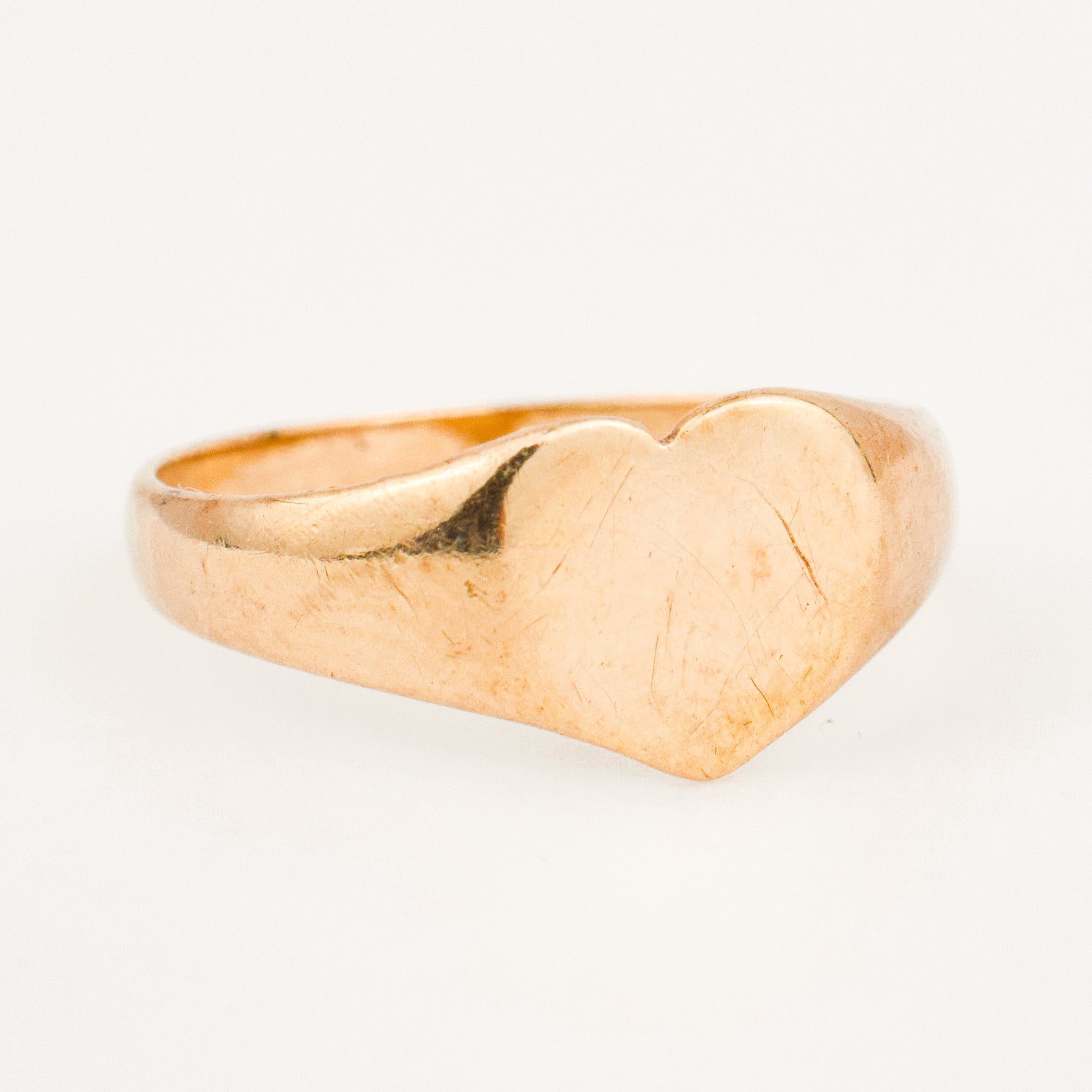 vintage Heart Signet Ring