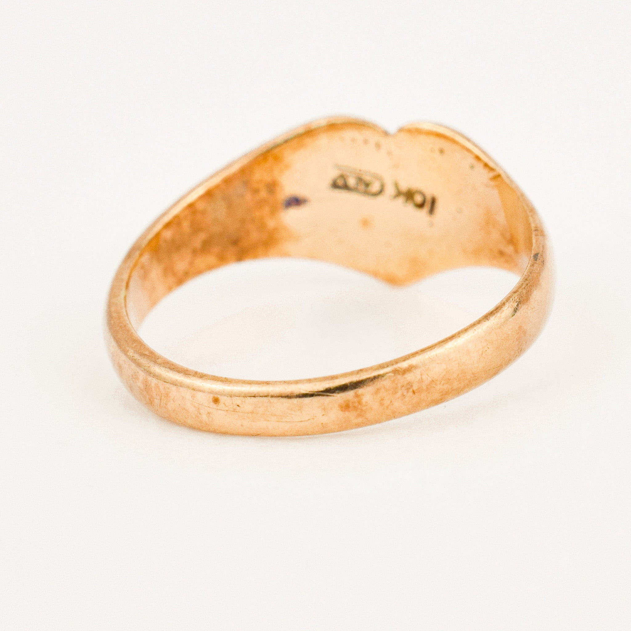 vintage Heart Signet Ring