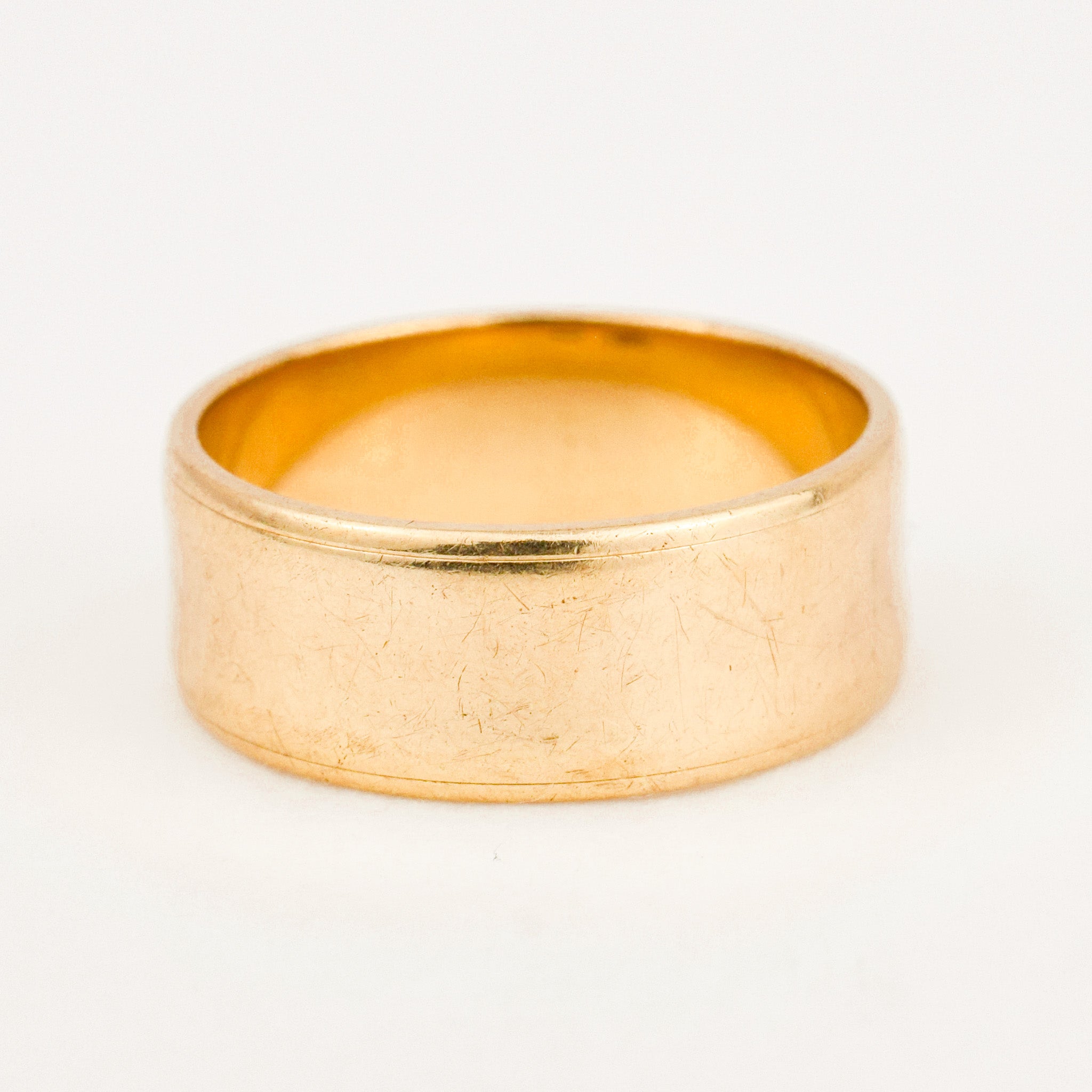 vintage gold 6.8mm Organic Gold Band