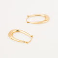 20 mm Oval Gold Hoops
