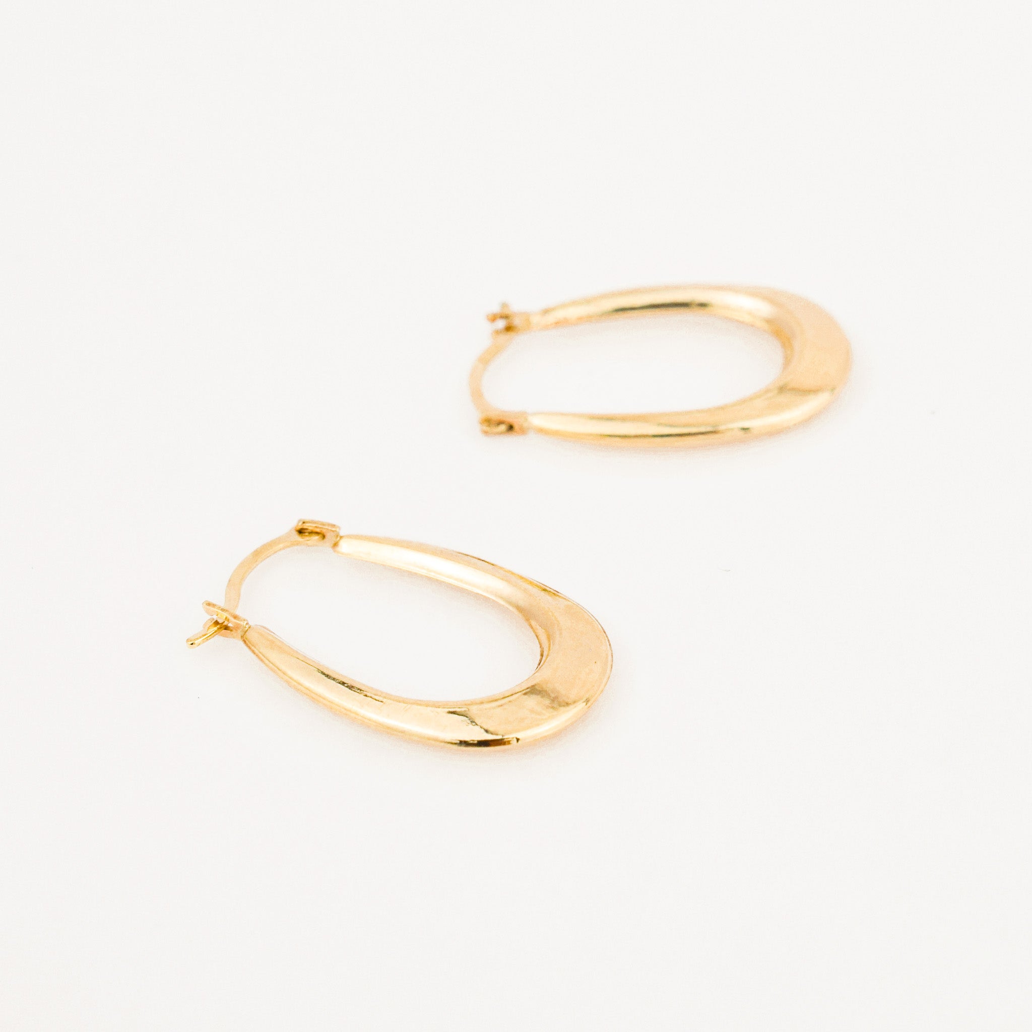 20 mm Oval Gold Hoops