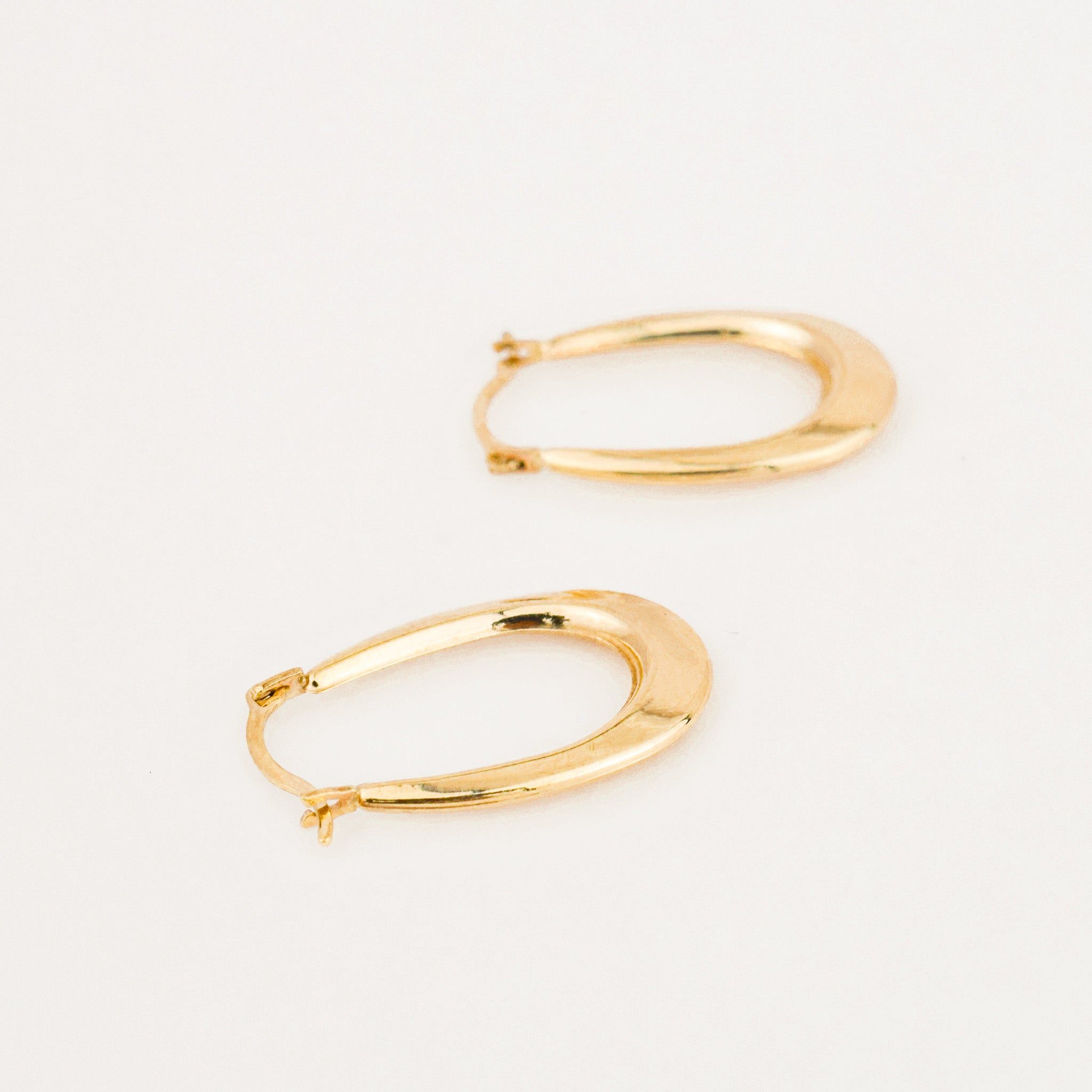 20 mm Oval Gold Hoops
