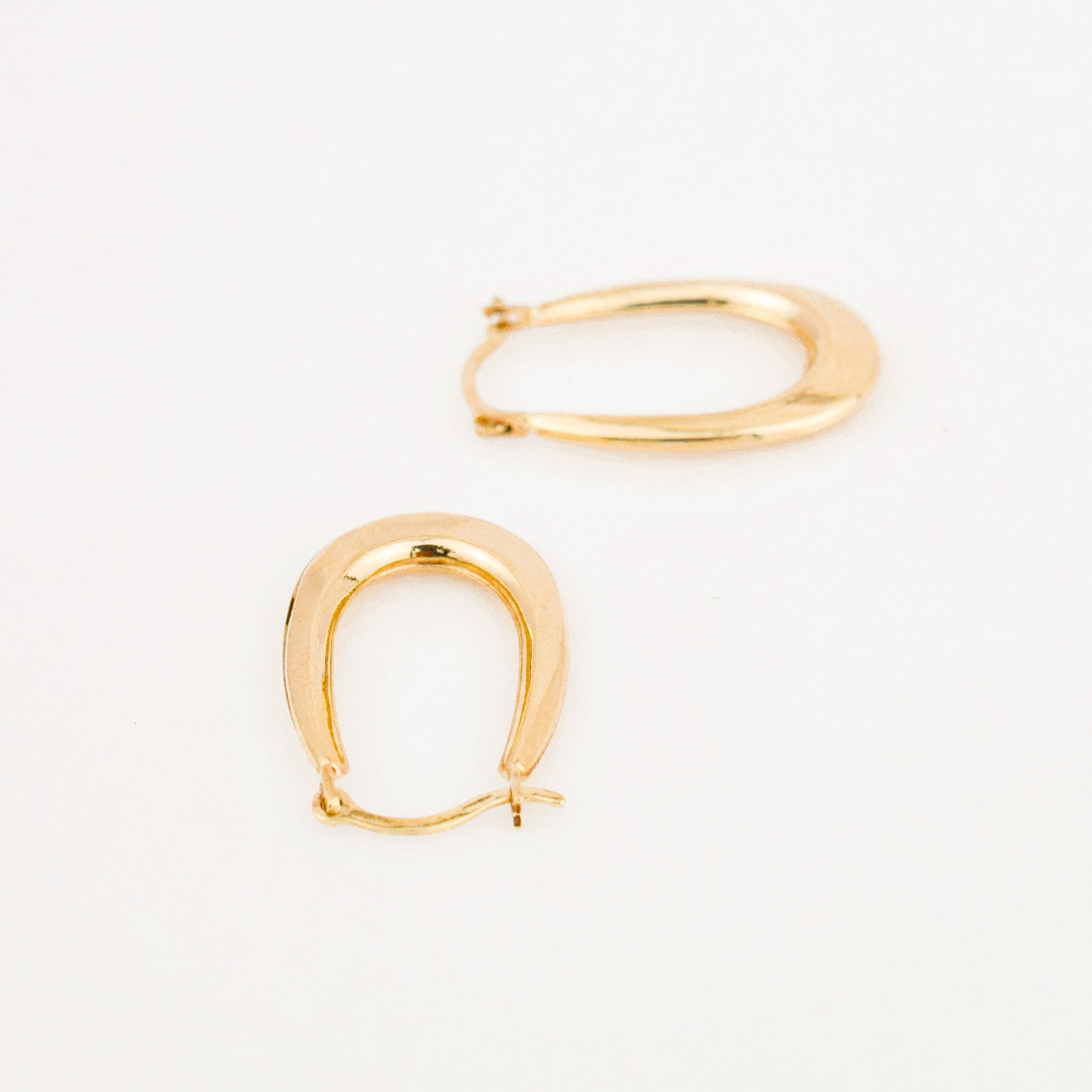 20 mm Oval Gold Hoops