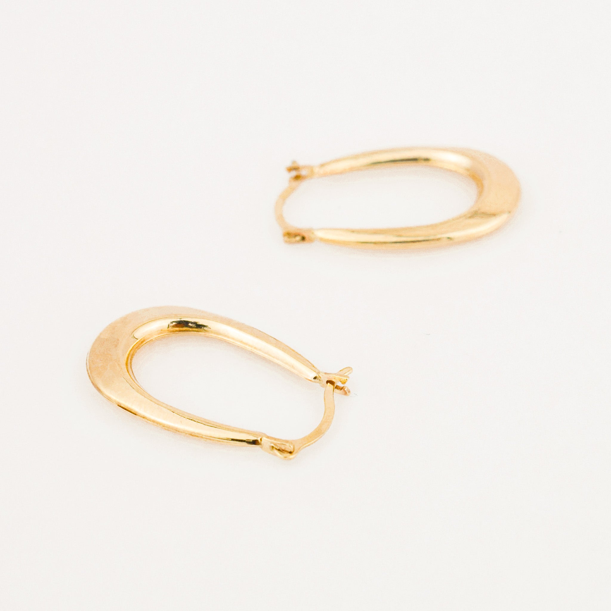 20 mm Oval Gold Hoops
