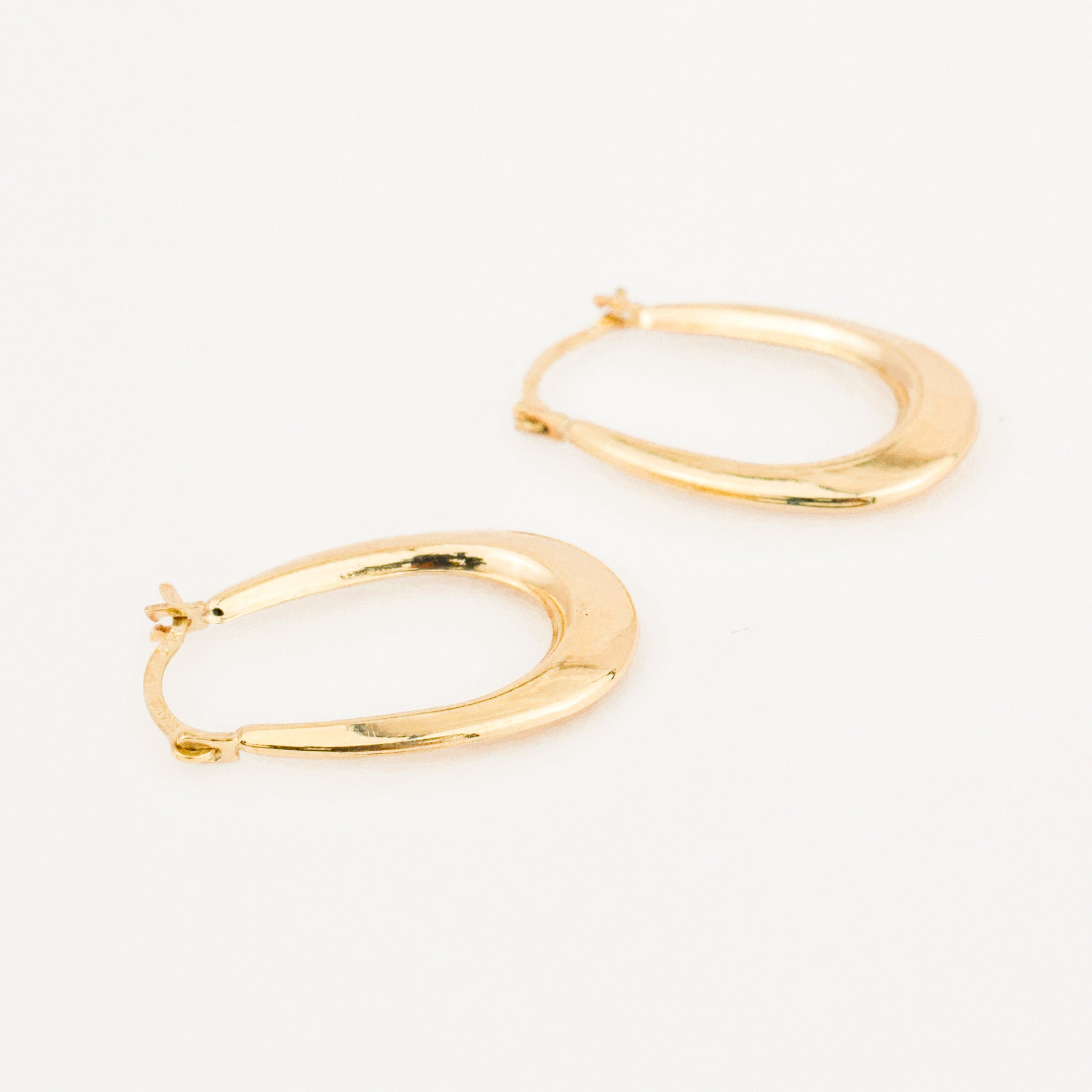 20 mm Oval Gold Hoops