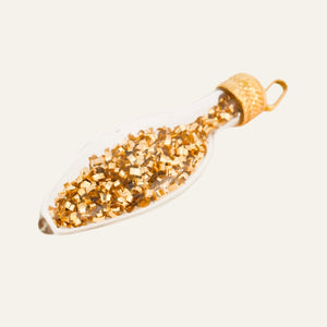 vintage gold Gold Nugget Vial