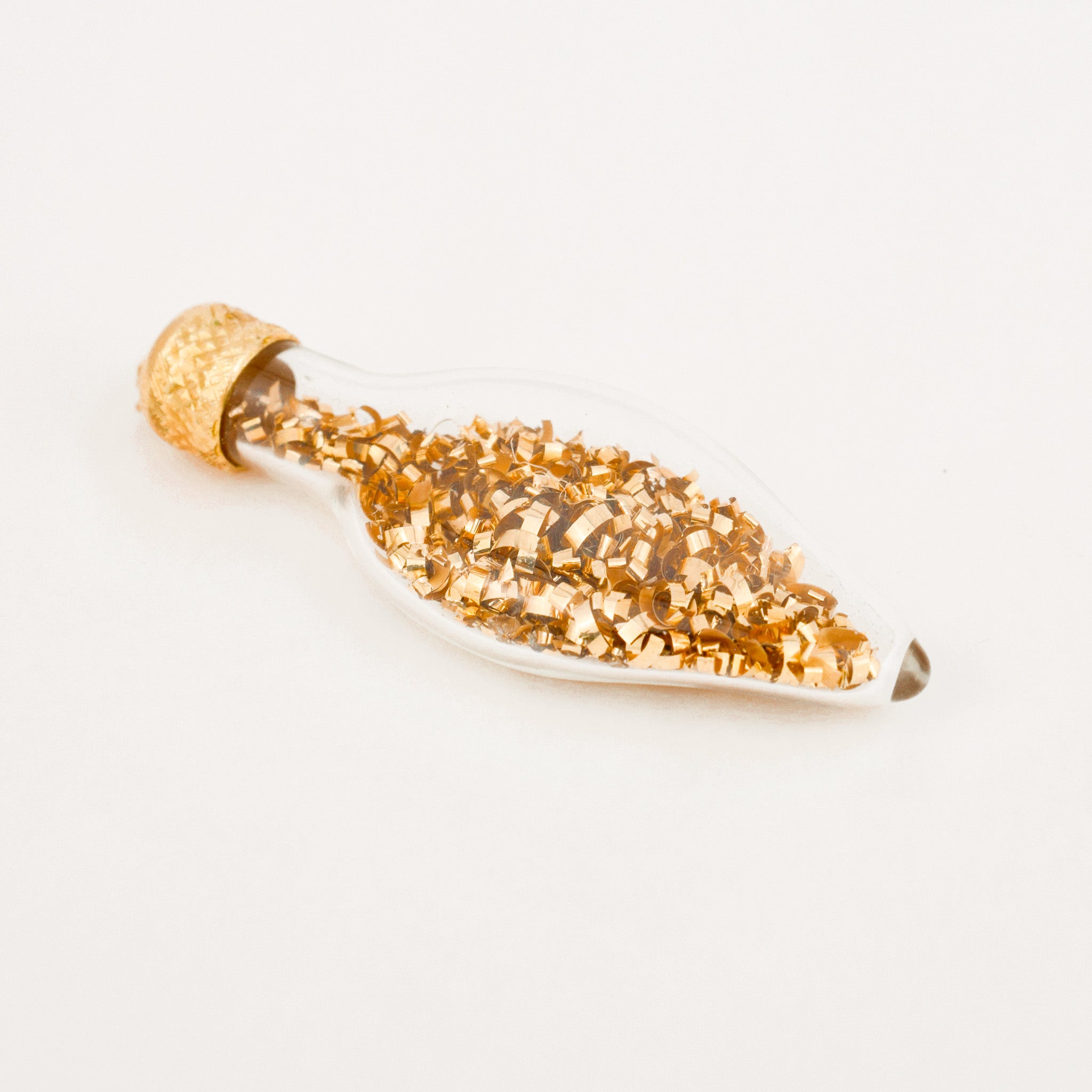 vintage gold Gold Nugget Vial