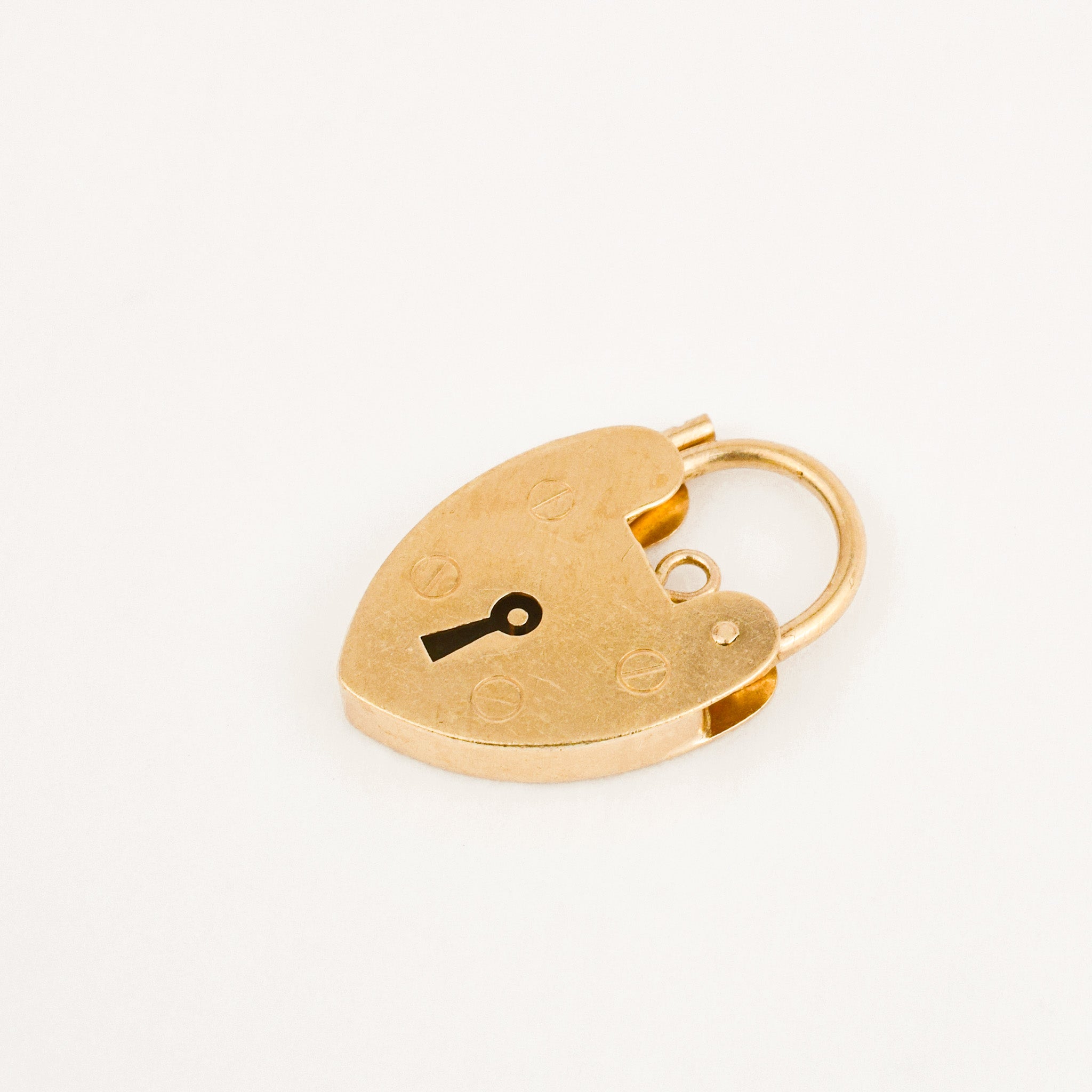 Antique Heart Padlock Pendant