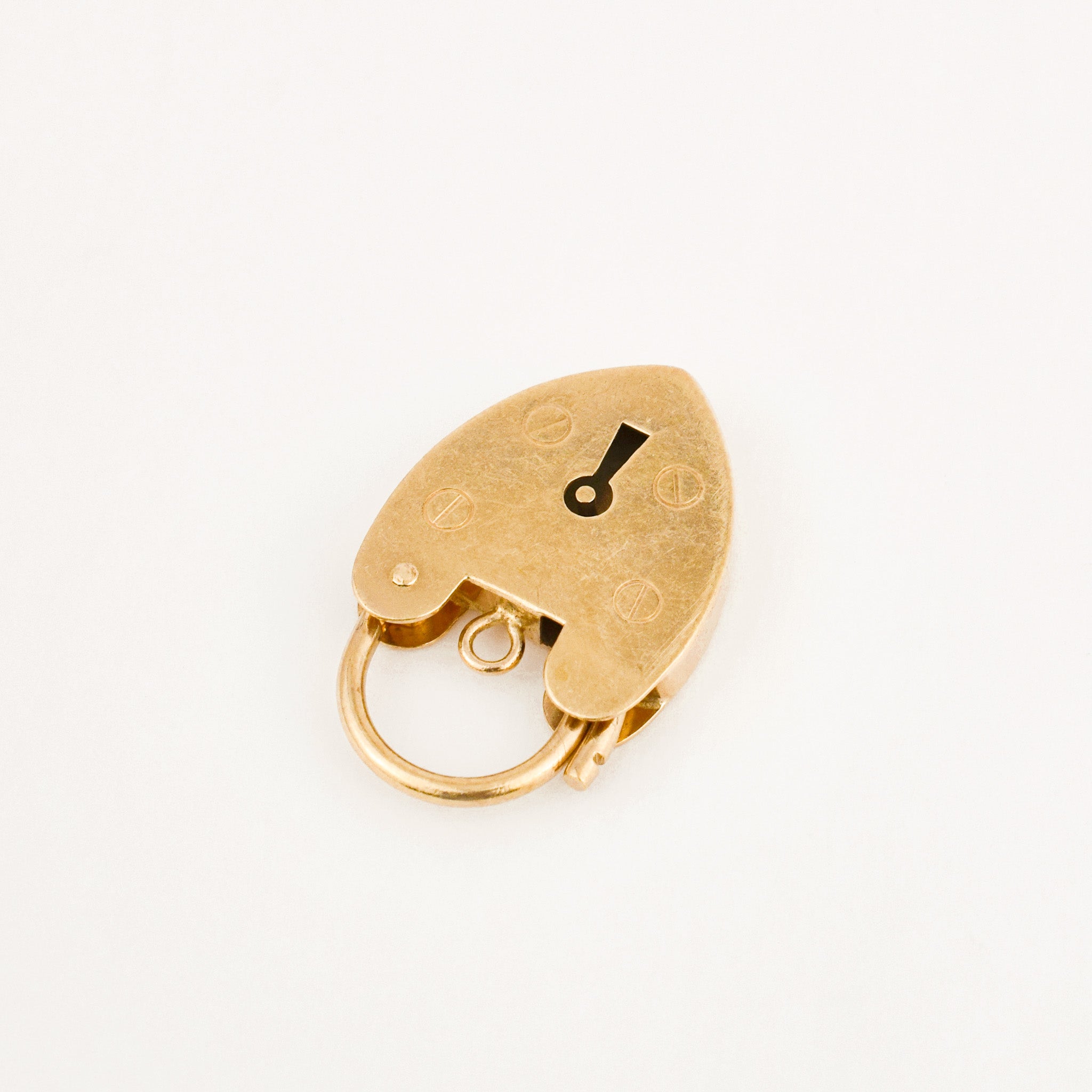 Antique Heart Padlock Pendant