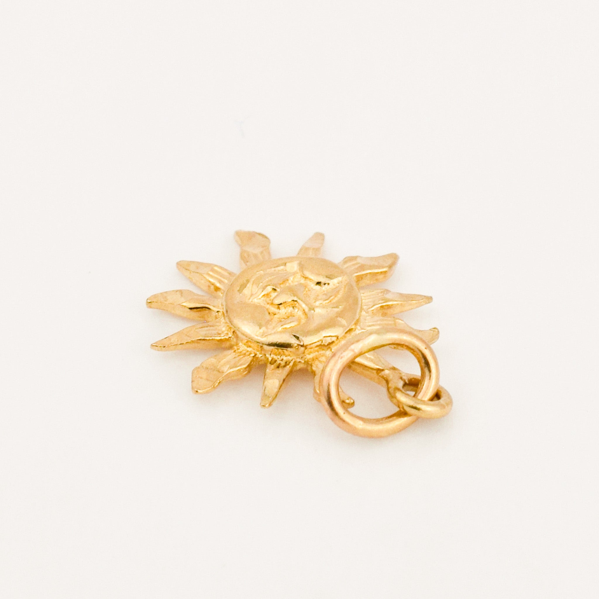 vintage gold Sun Charm