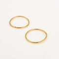 16.5 mm Sleeper Gold Hoops