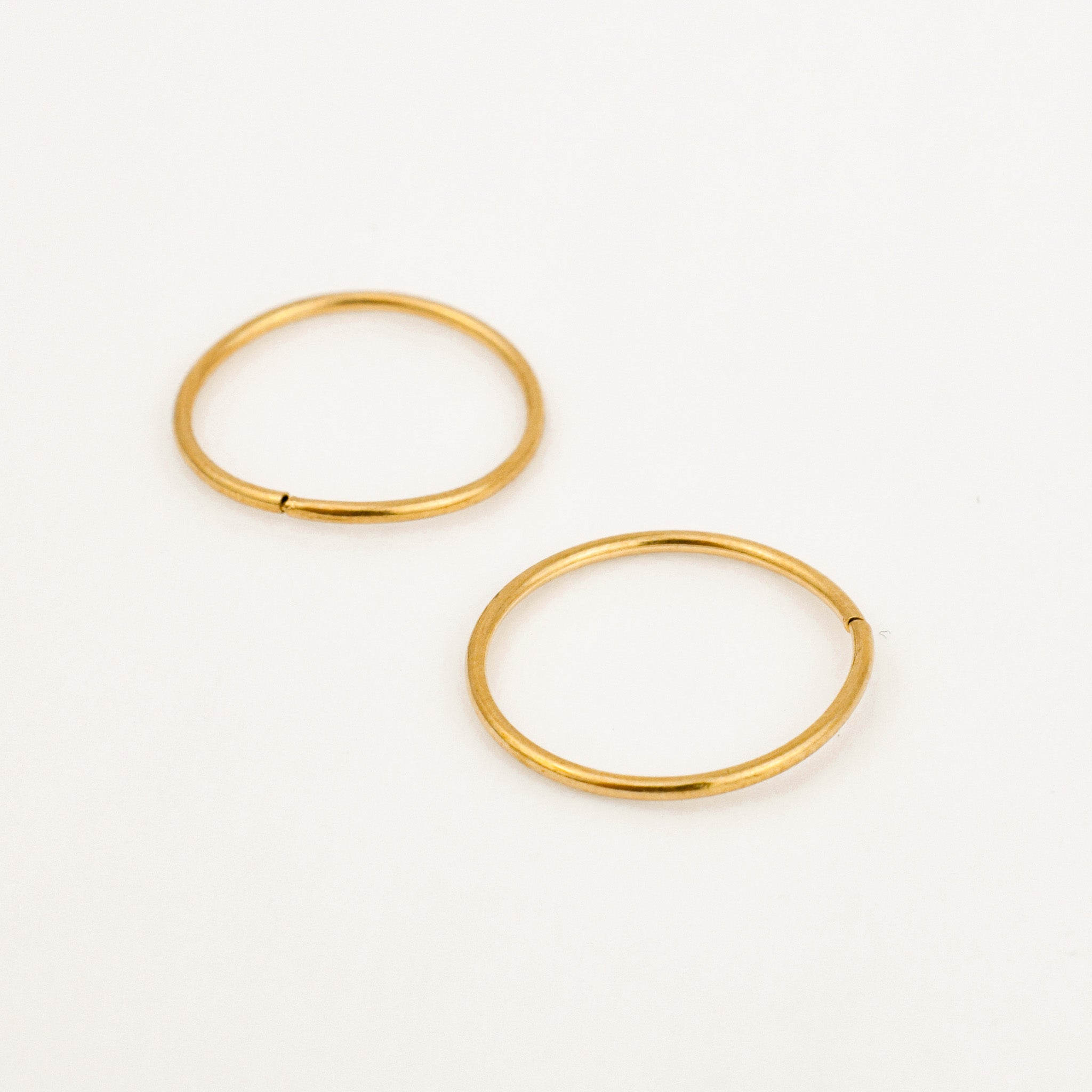 16.5 mm Sleeper Gold Hoops