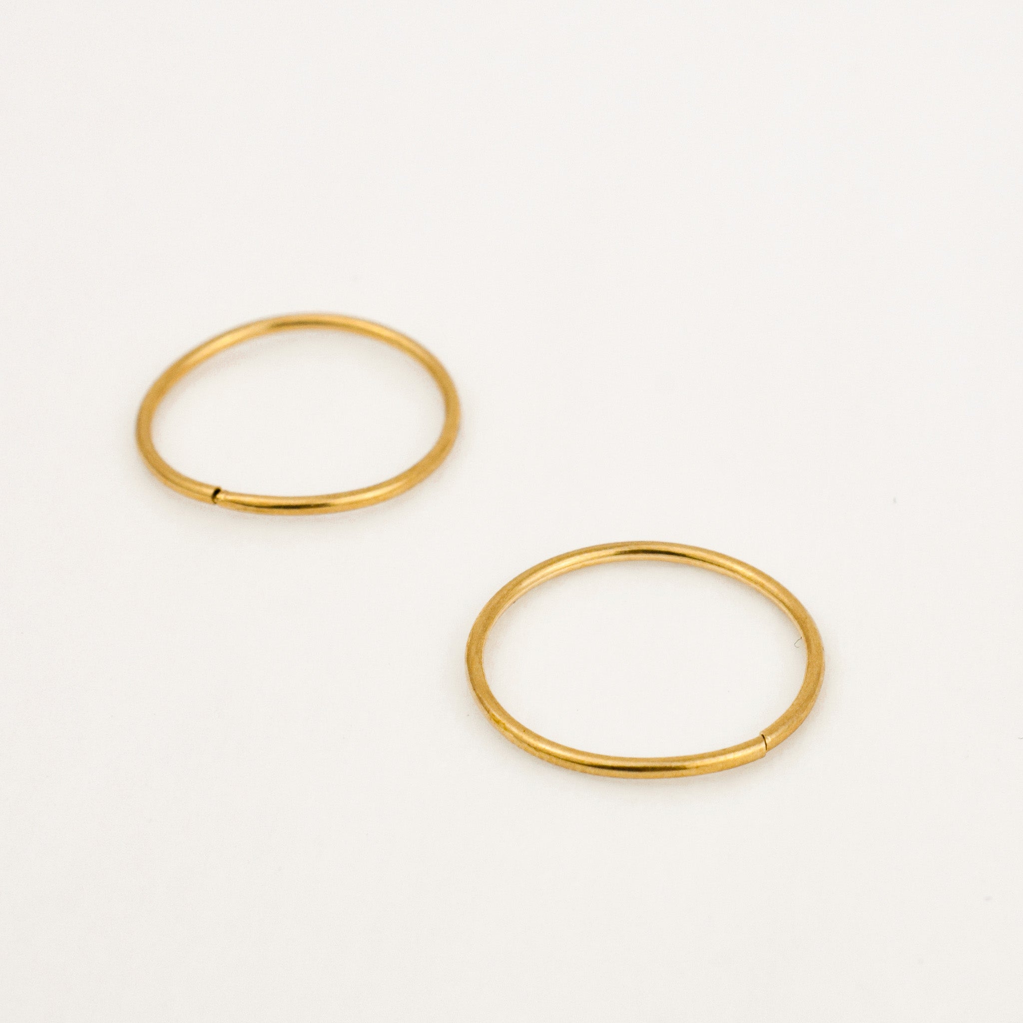 16.5 mm Sleeper Gold Hoops