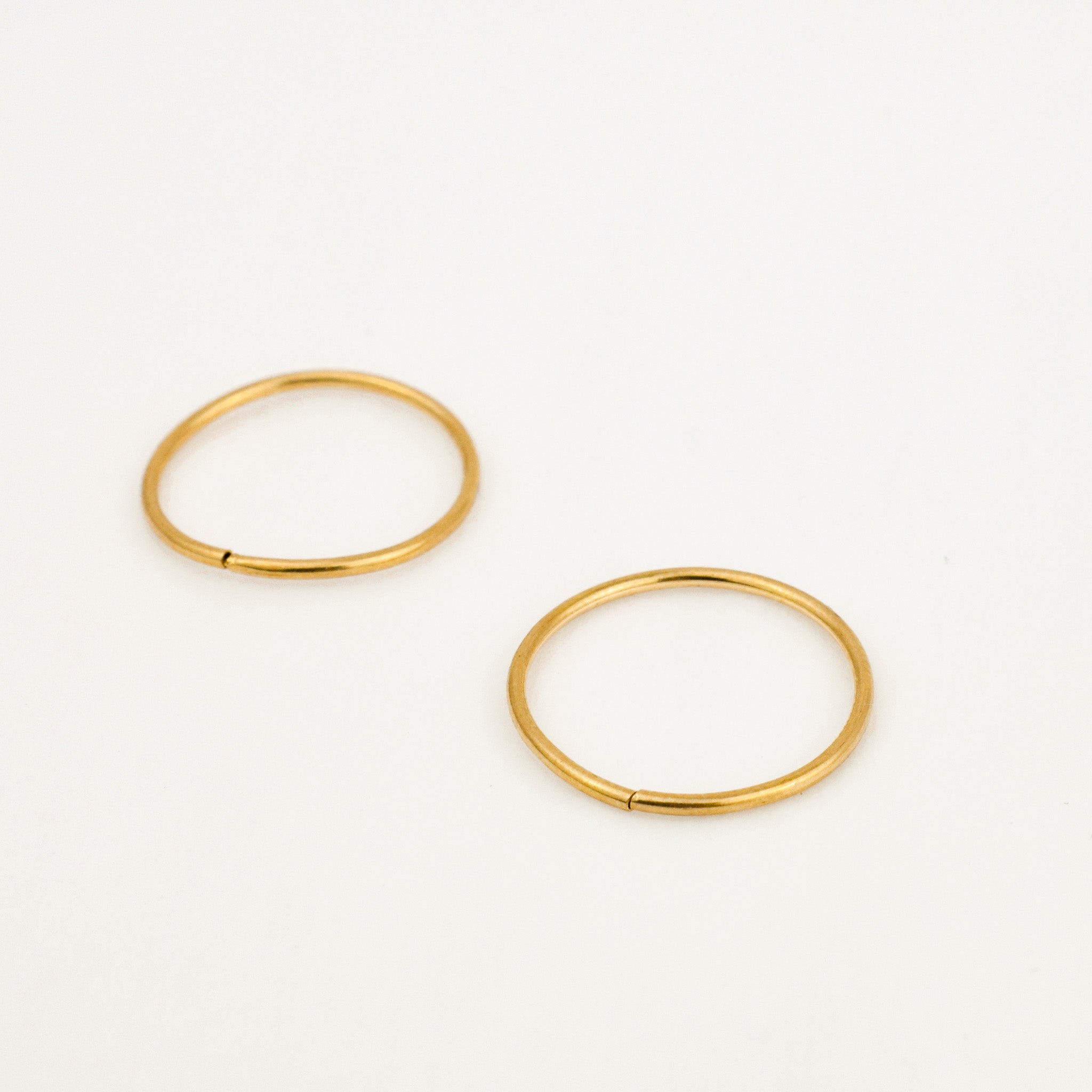 16.5 mm Sleeper Gold Hoops