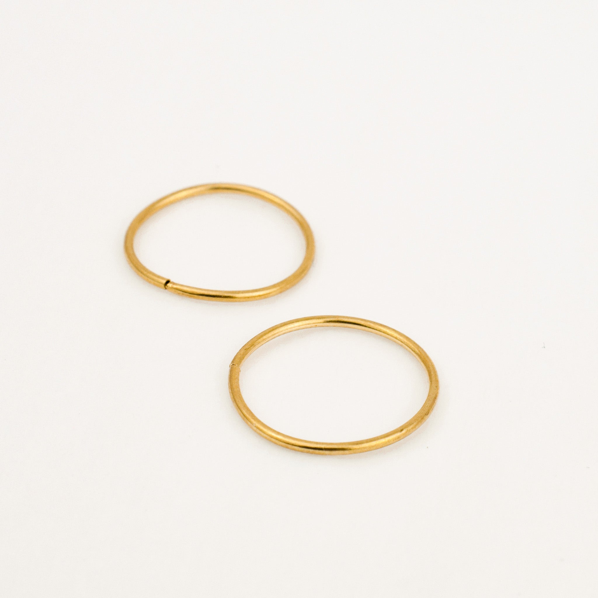 16.5 mm Sleeper Gold Hoops