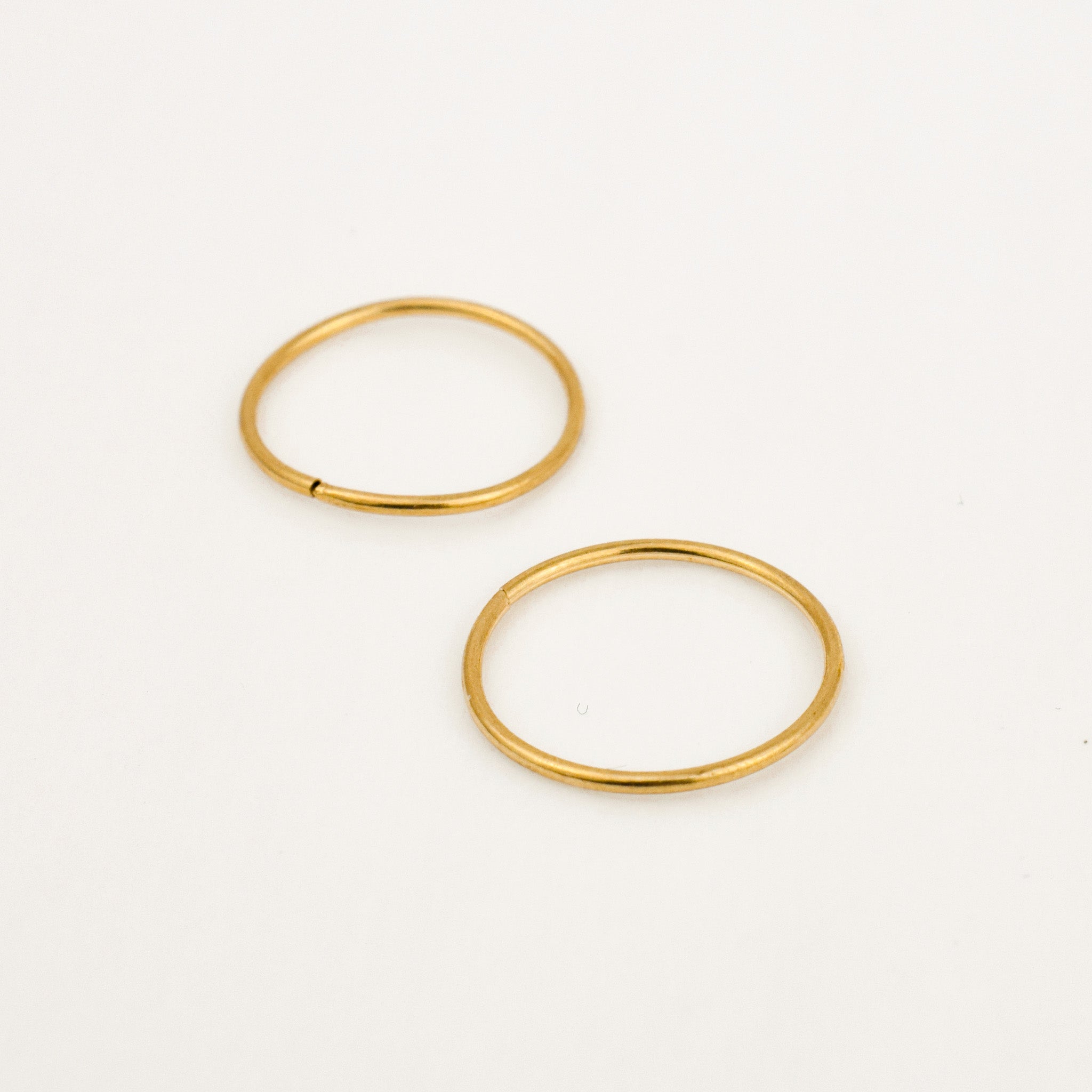 16.5 mm Sleeper Gold Hoops