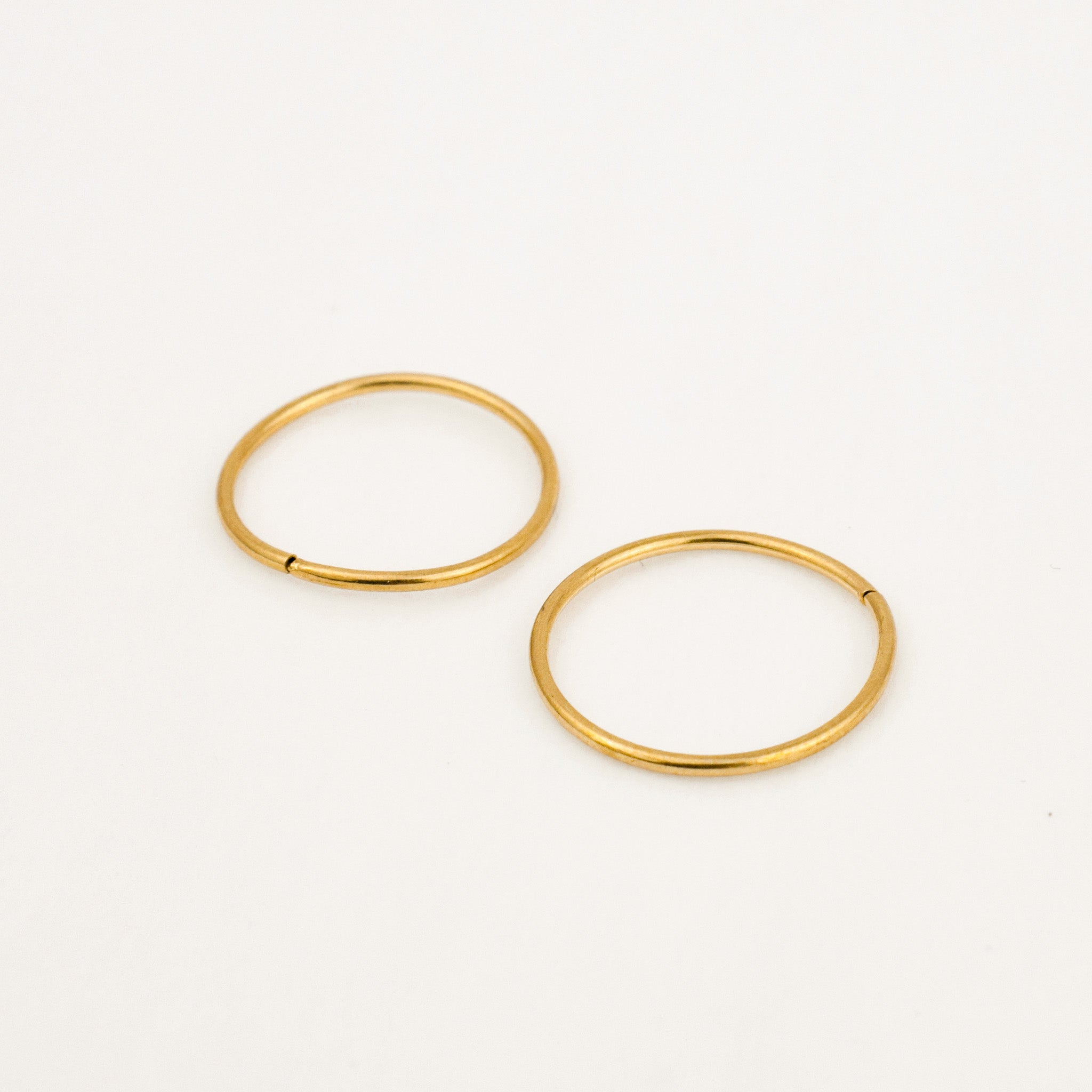 16.5 mm Sleeper Gold Hoops