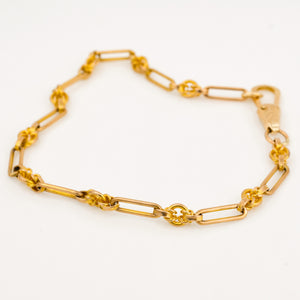 7.25" Antique Knot Link Bracelet