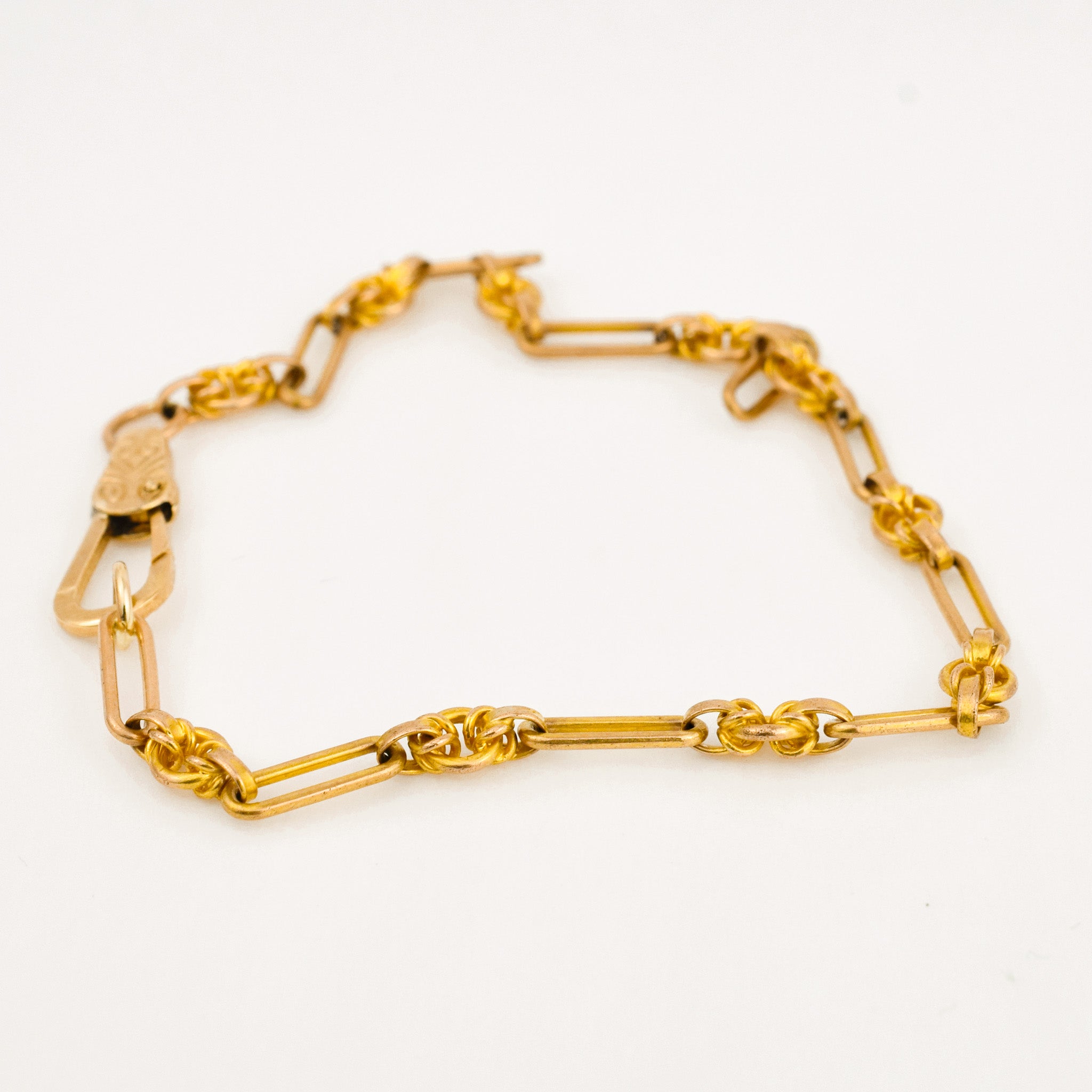 7.25" Antique Knot Link Bracelet