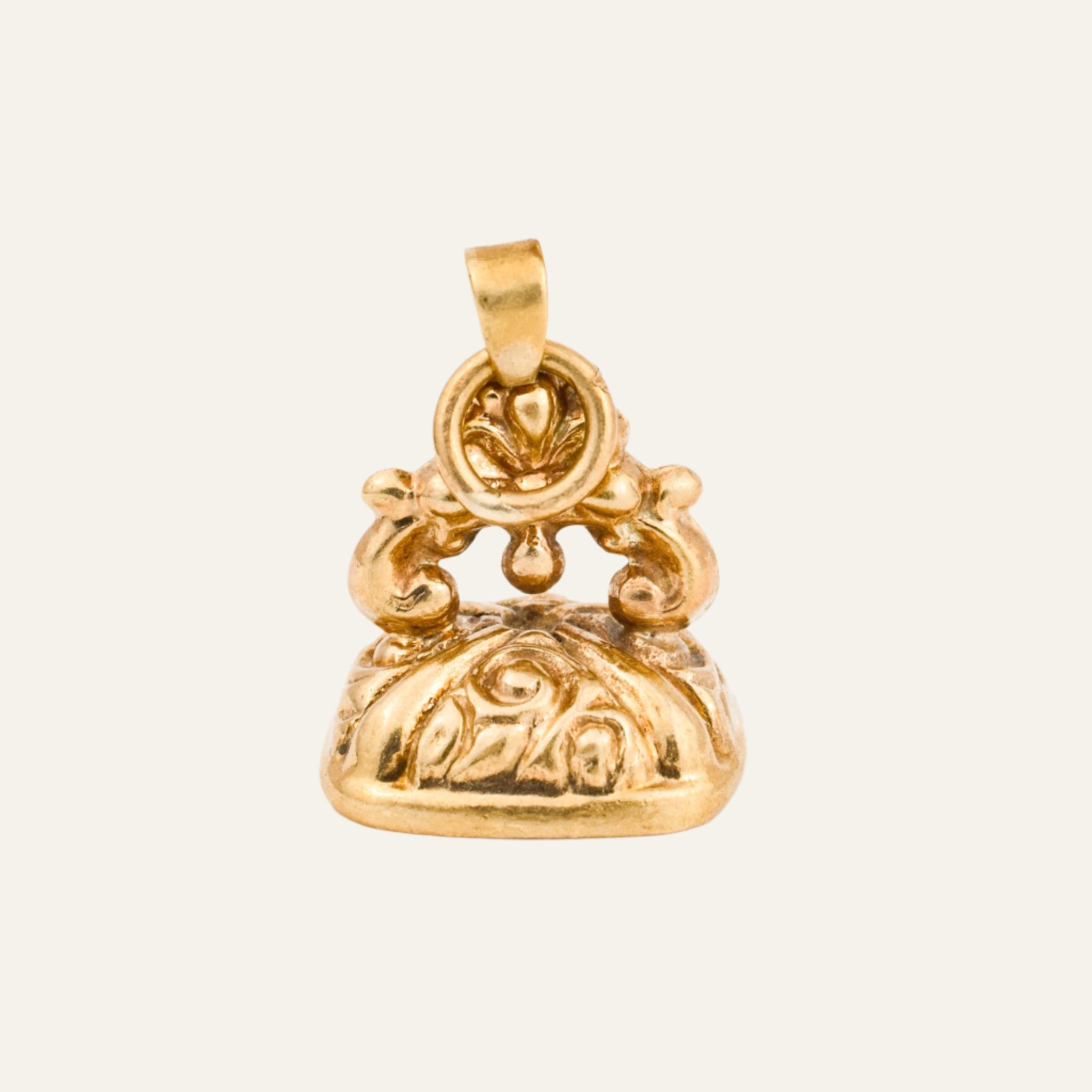 Antique Bloodstone Gold Watch Fob Pendant