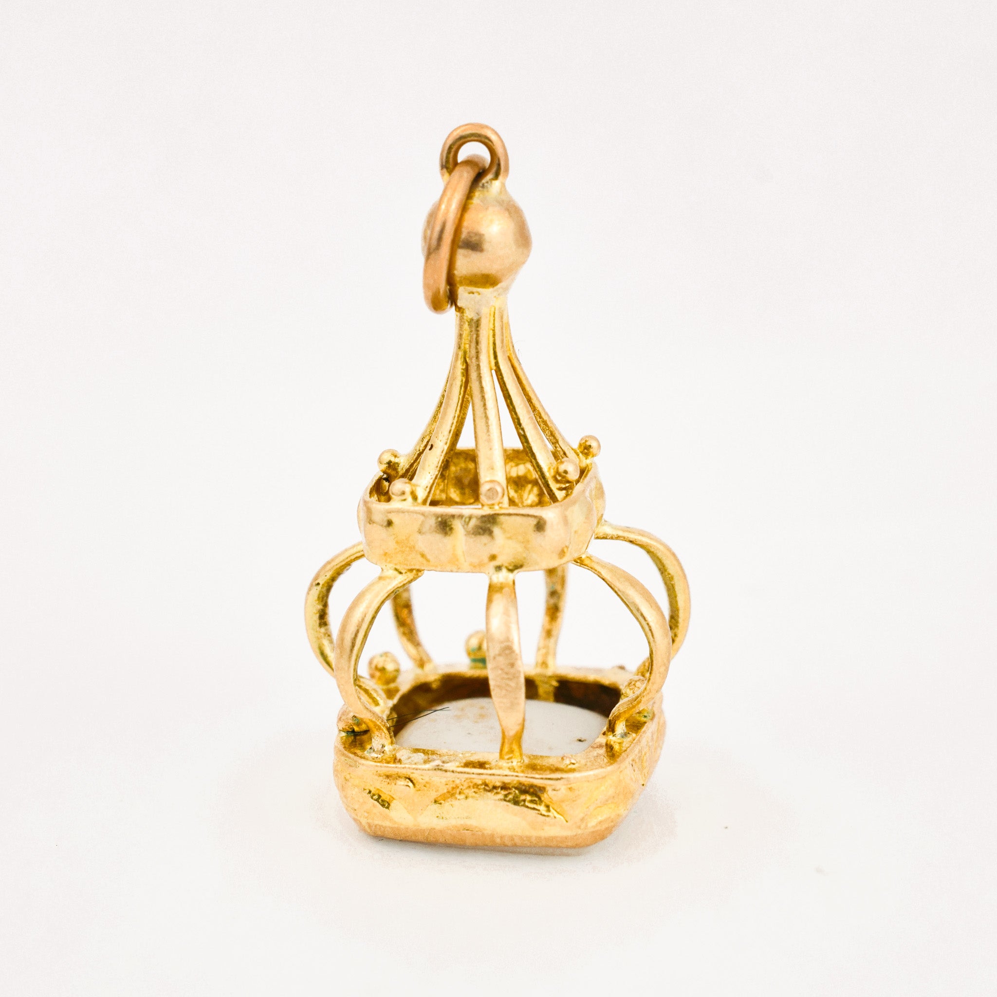 Antique Gold Chalcedony Watch Fob