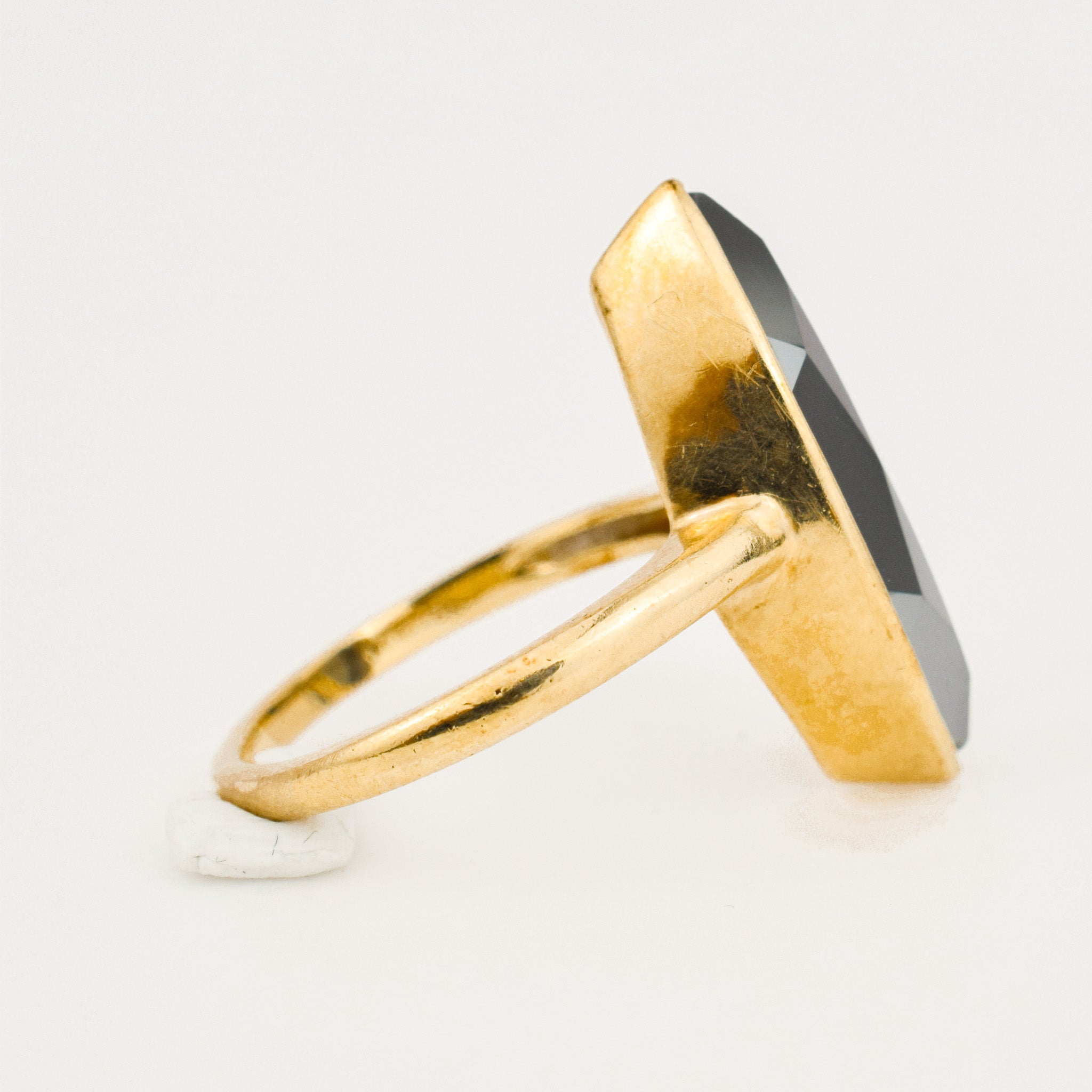 Hematite Navette Ring