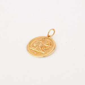 vintage gold Small Sagittarius Charm