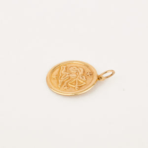 vintage gold Small Sagittarius Charm