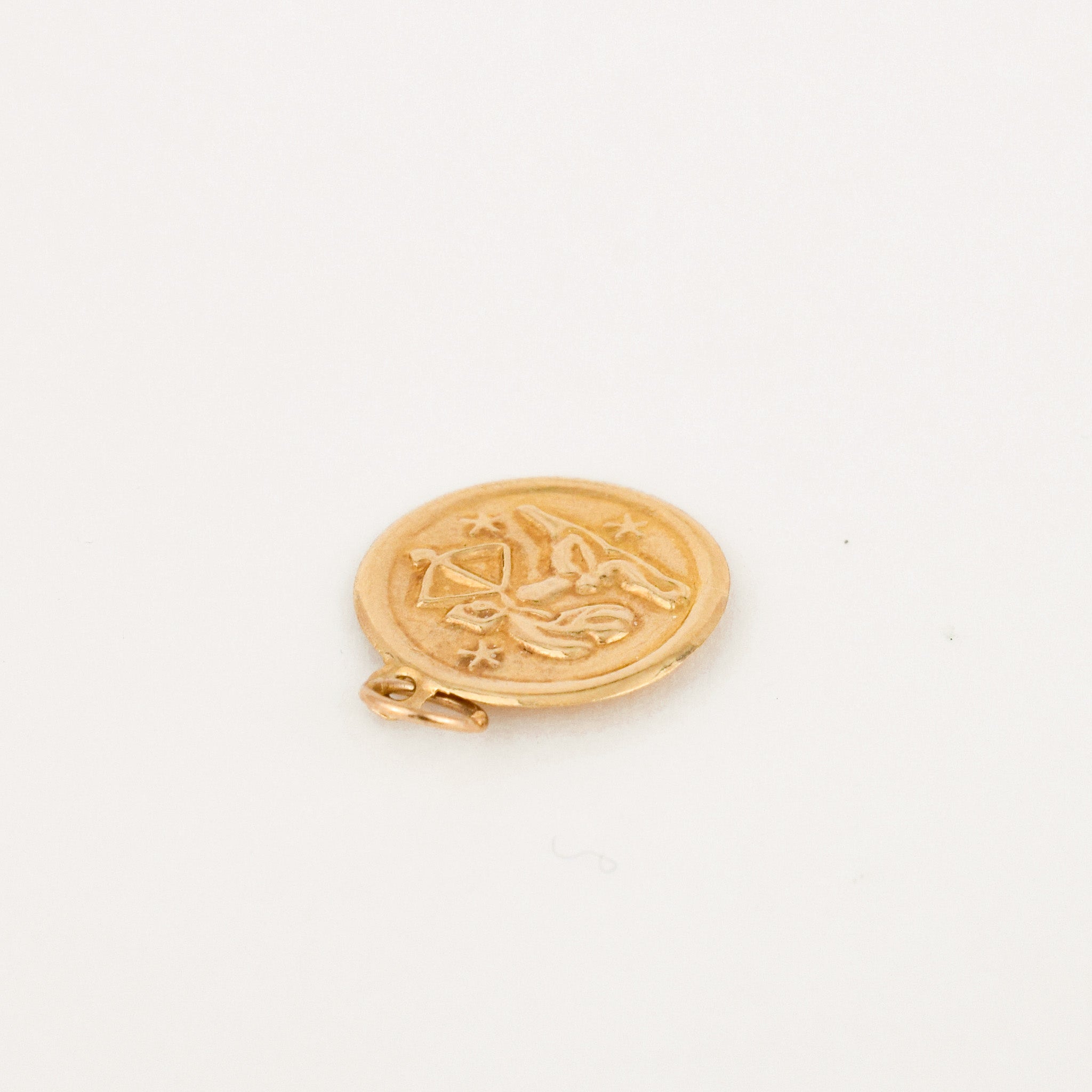 vintage gold Small Sagittarius Charm