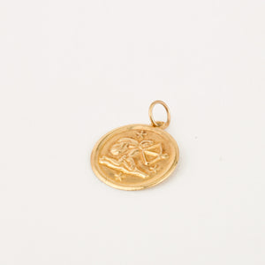 vintage gold Small Sagittarius Charm