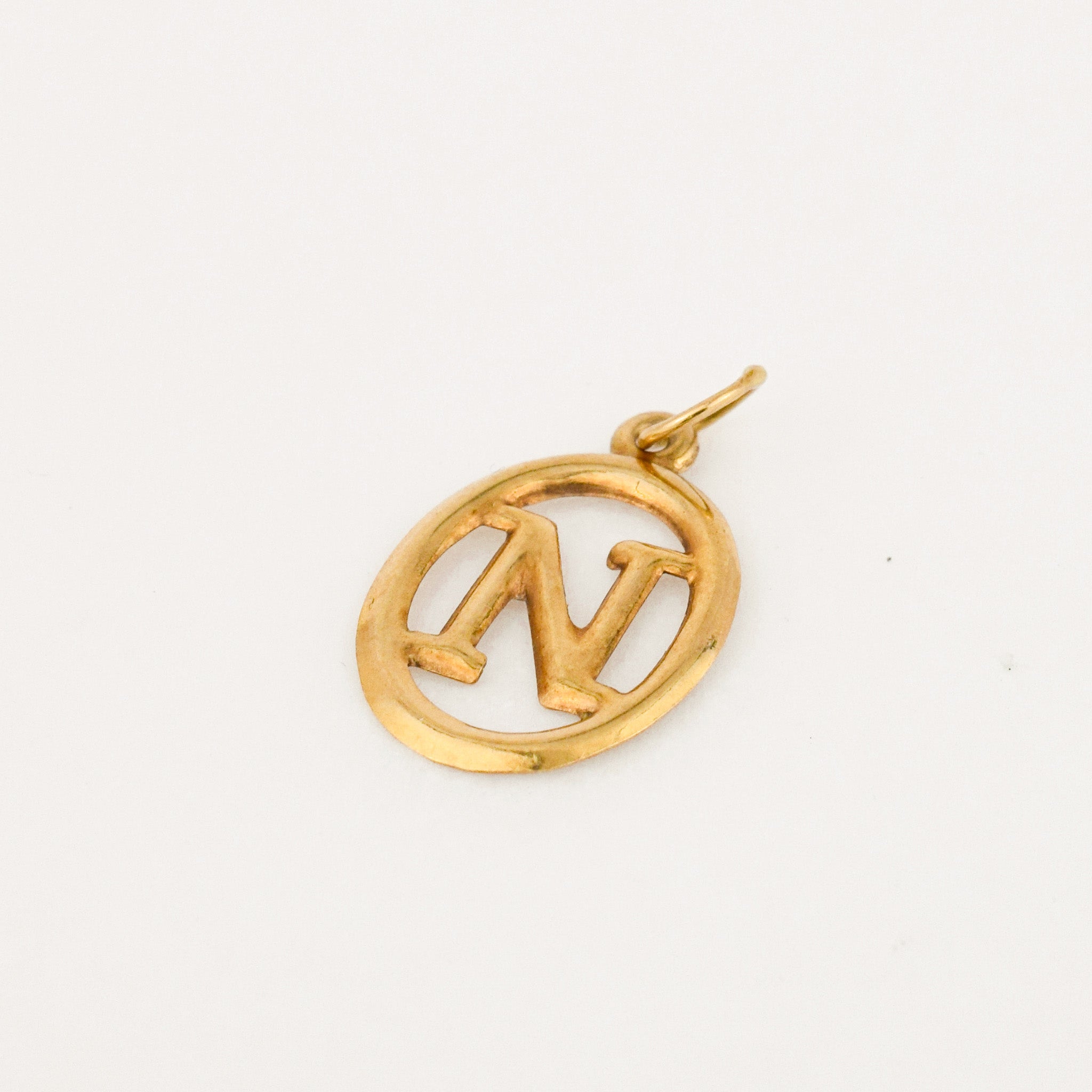 vintage 'N' Oval Charm
