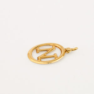 vintage 'N' Oval Charm