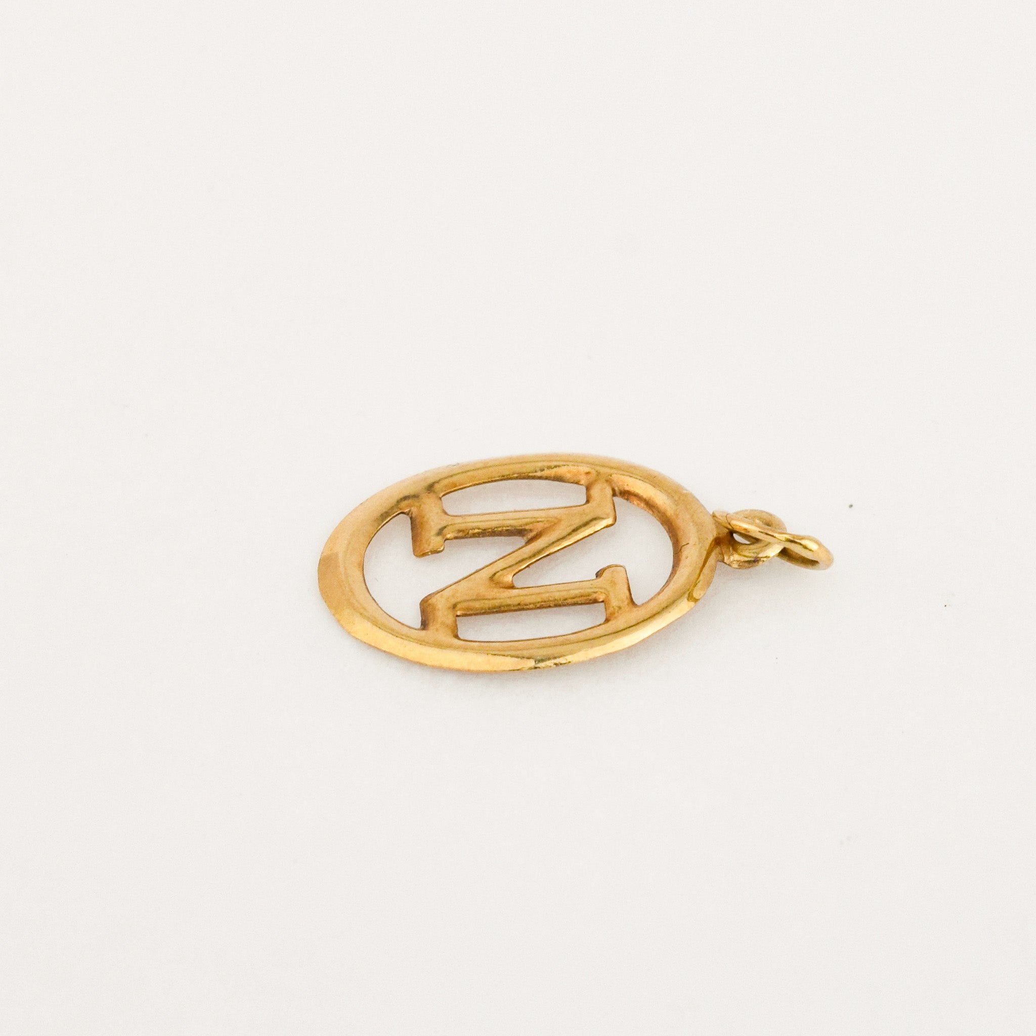 vintage 'N' Oval Charm