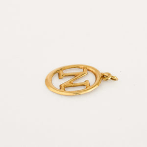 vintage 'N' Oval Charm