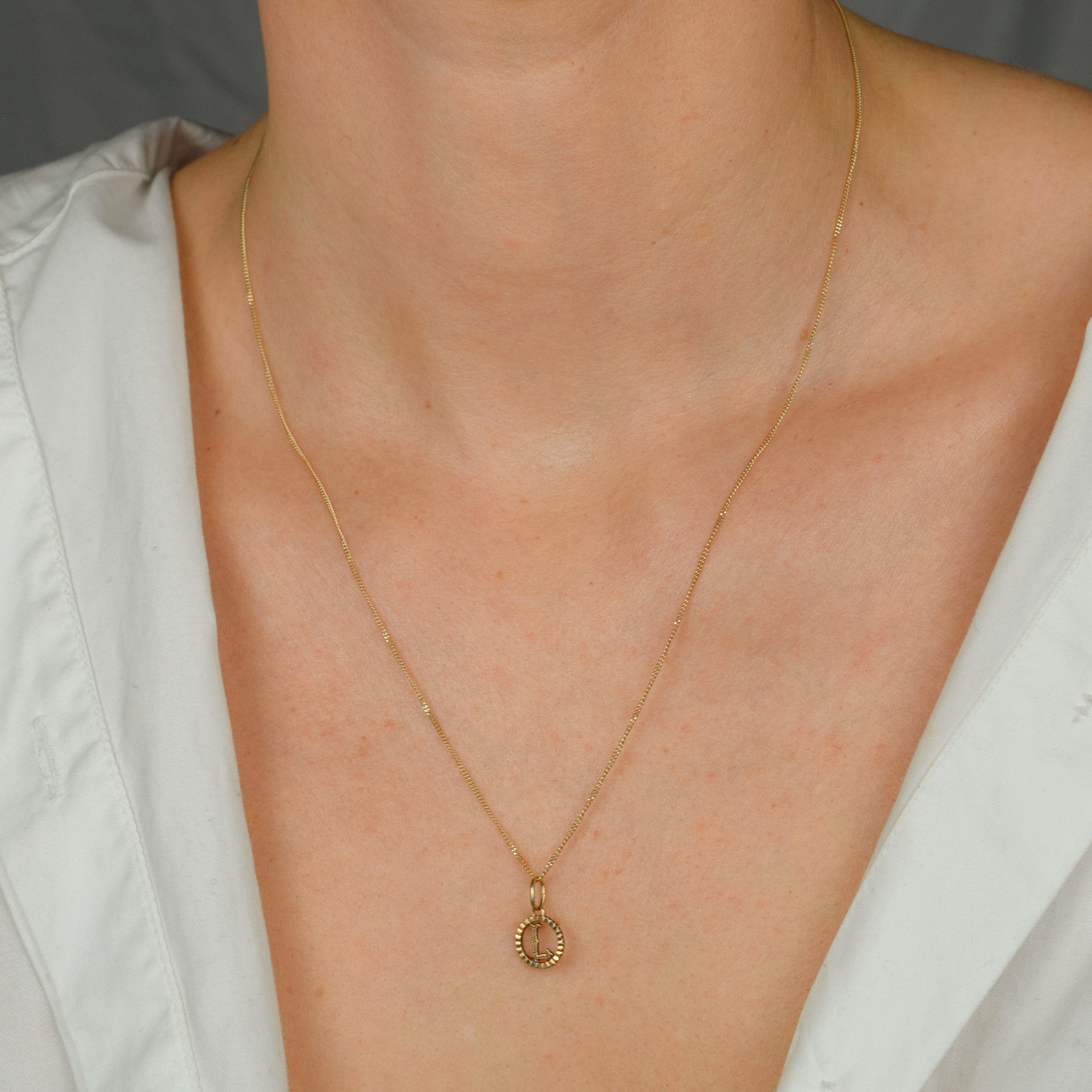 vintage 20" gold Dainty Curb Chain