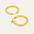 vintage 22.2 mm Microbeaded Hoops