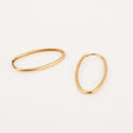 21.6 mm Oval Sleeper Hoops