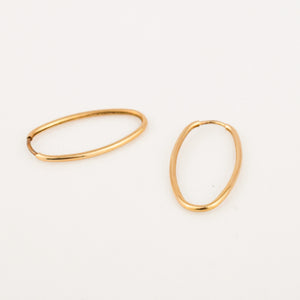 21.6 mm Oval Sleeper Hoops