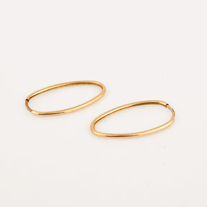 21.6 mm Oval Sleeper Hoops