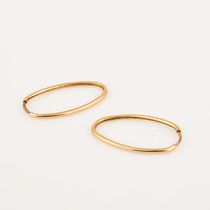 21.6 mm Oval Sleeper Hoops