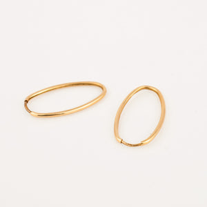 21.6 mm Oval Sleeper Hoops