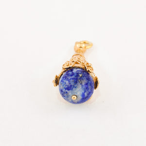 vintage Ornate Lapis Pendant