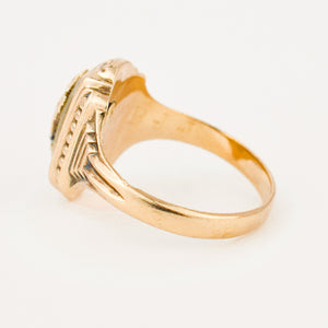 'S' Mother Of Pearl Class Ring