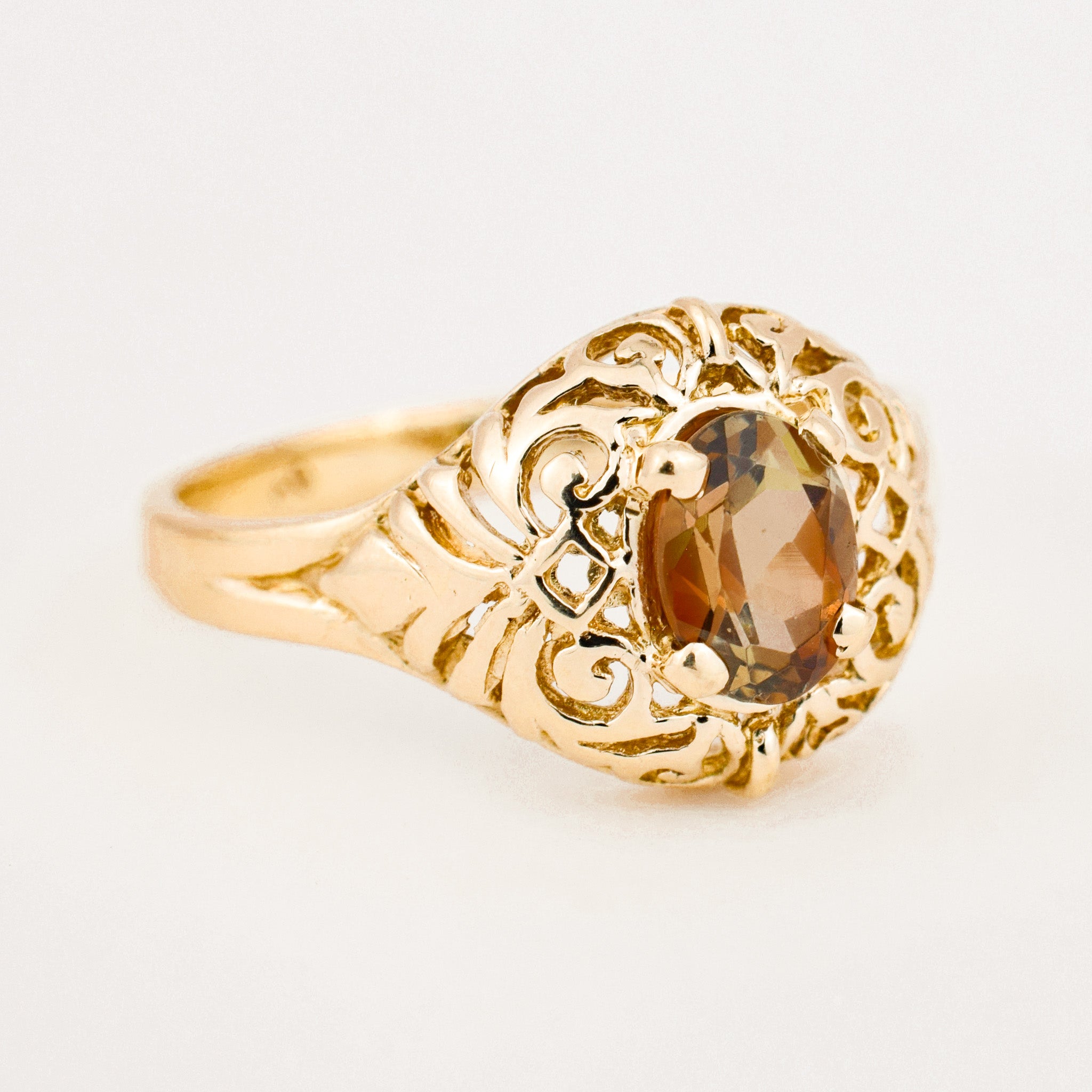 Ornate Andalusite Ring