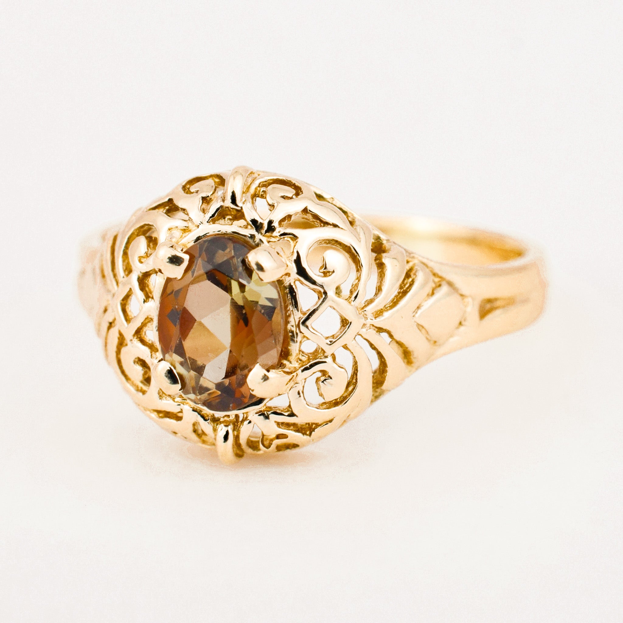 Ornate Andalusite Ring