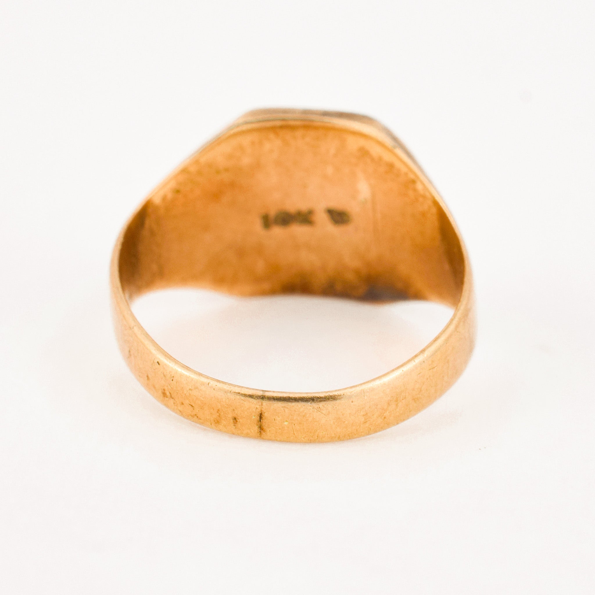 vintage gold 'RM' Signet Ring